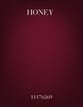 Honey SSA choral sheet music cover